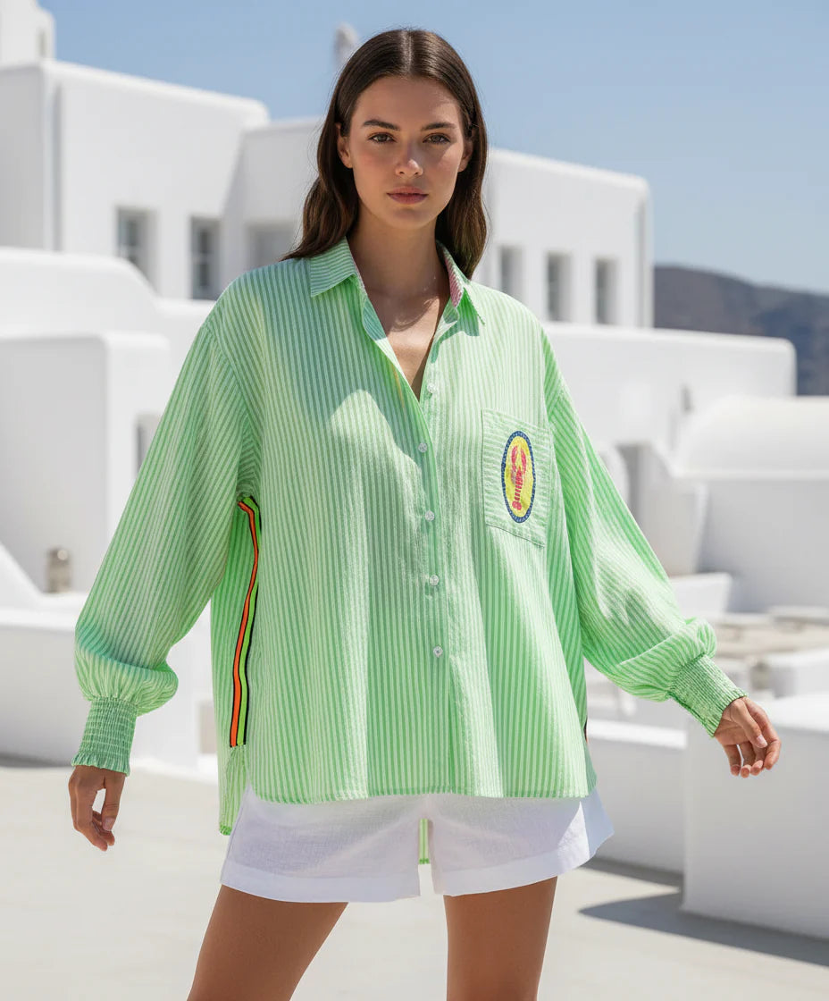 Lobster Shirt - Lime Green