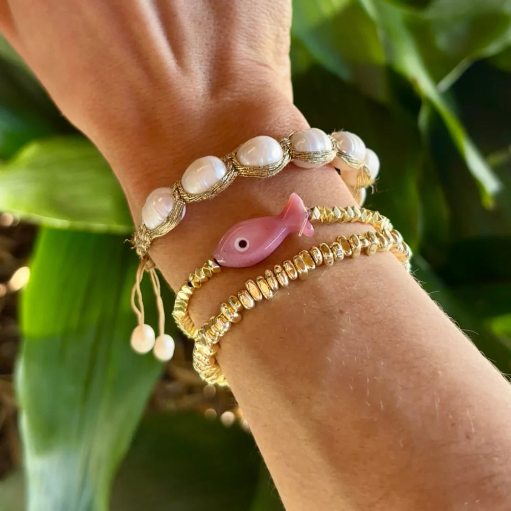 Pink Fish Bracelet