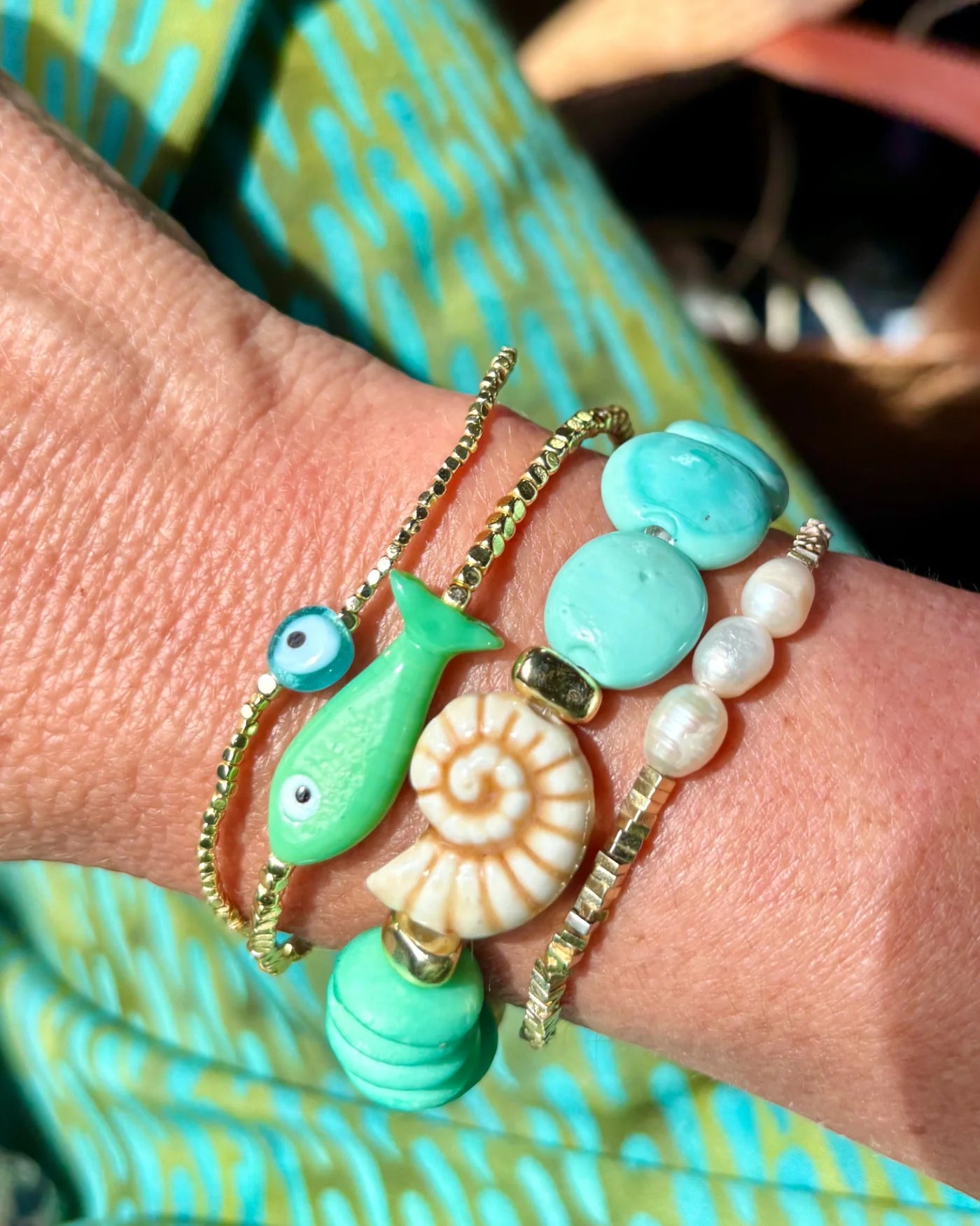 Green Fish Bracelet