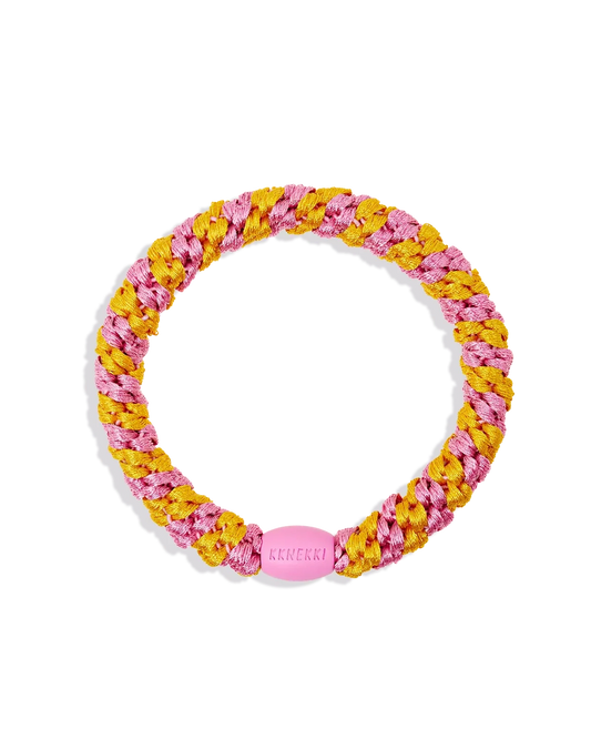 KKNEKKI ~ Hair Ties ~ Jaffa Bubblegum Stripe