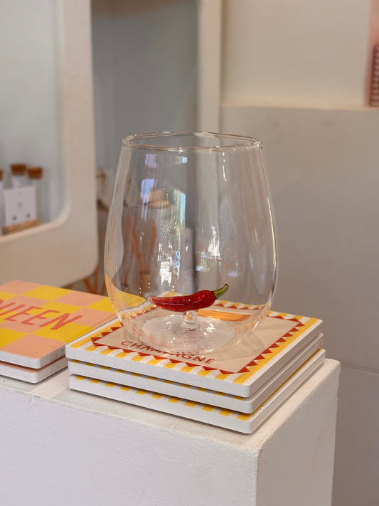 Chilli Glass Tumbler
