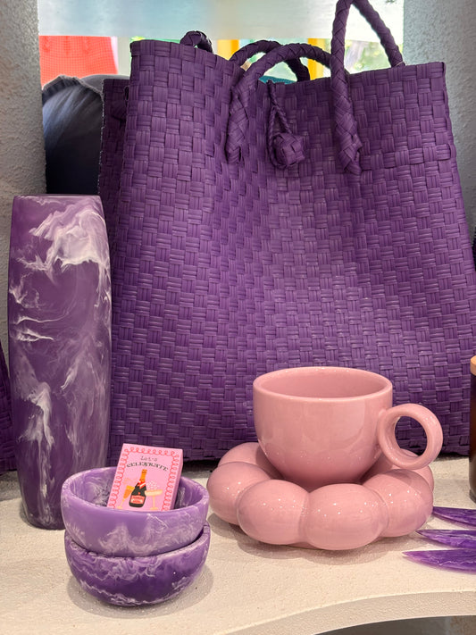 Flower Cup and Saucer Set ~ Lilac