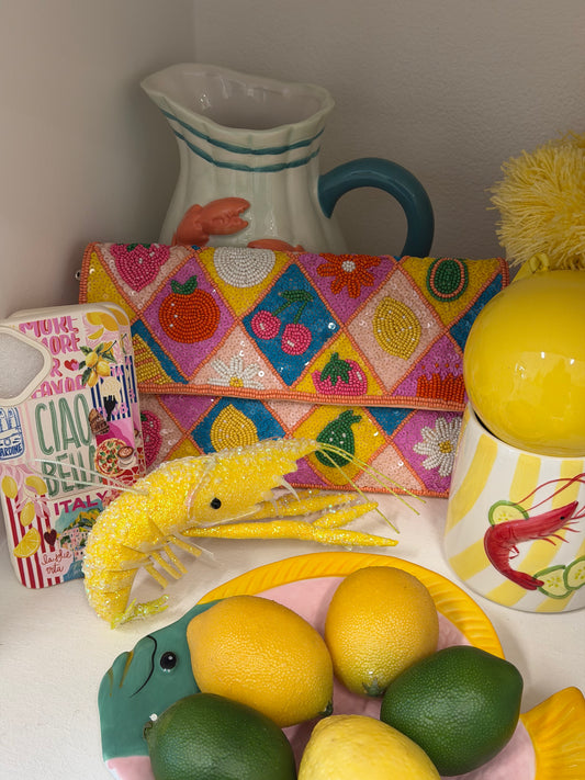 Fruit Beaded Clutch/Bag