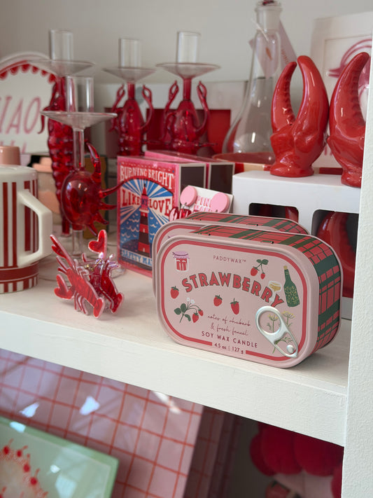 Strawberry Tin Candle