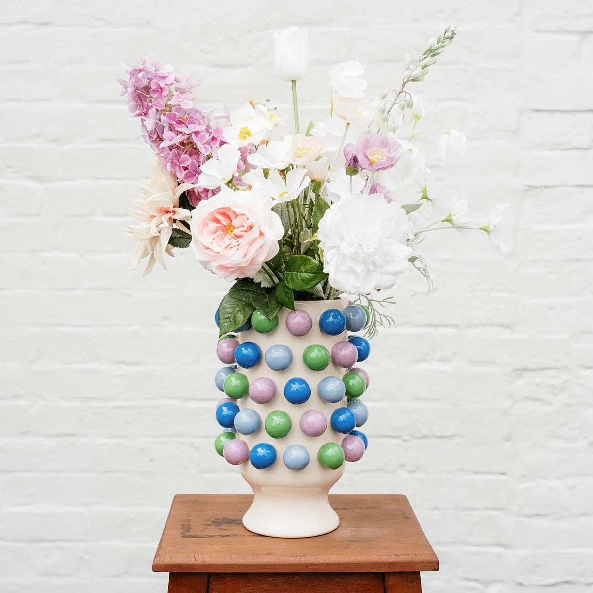 Large Bubble Vase - Blue, Green & Purple