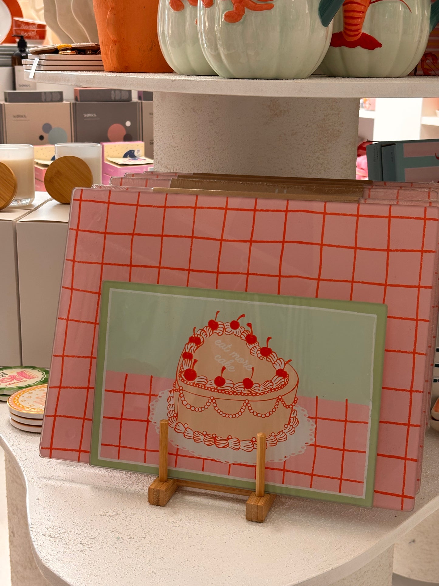 Glass Serving Boards ~ Buttercream