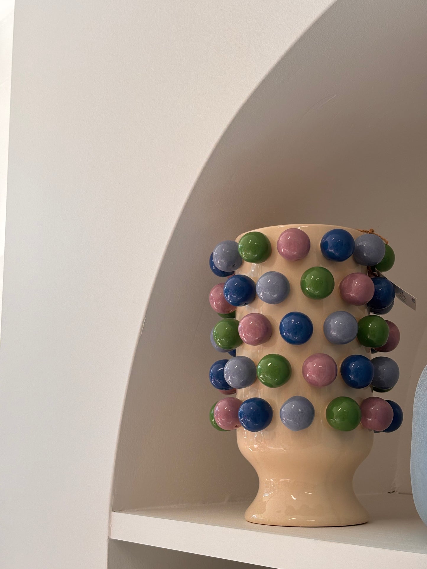Large Bubble Vase ~ Blue, Green & Purple