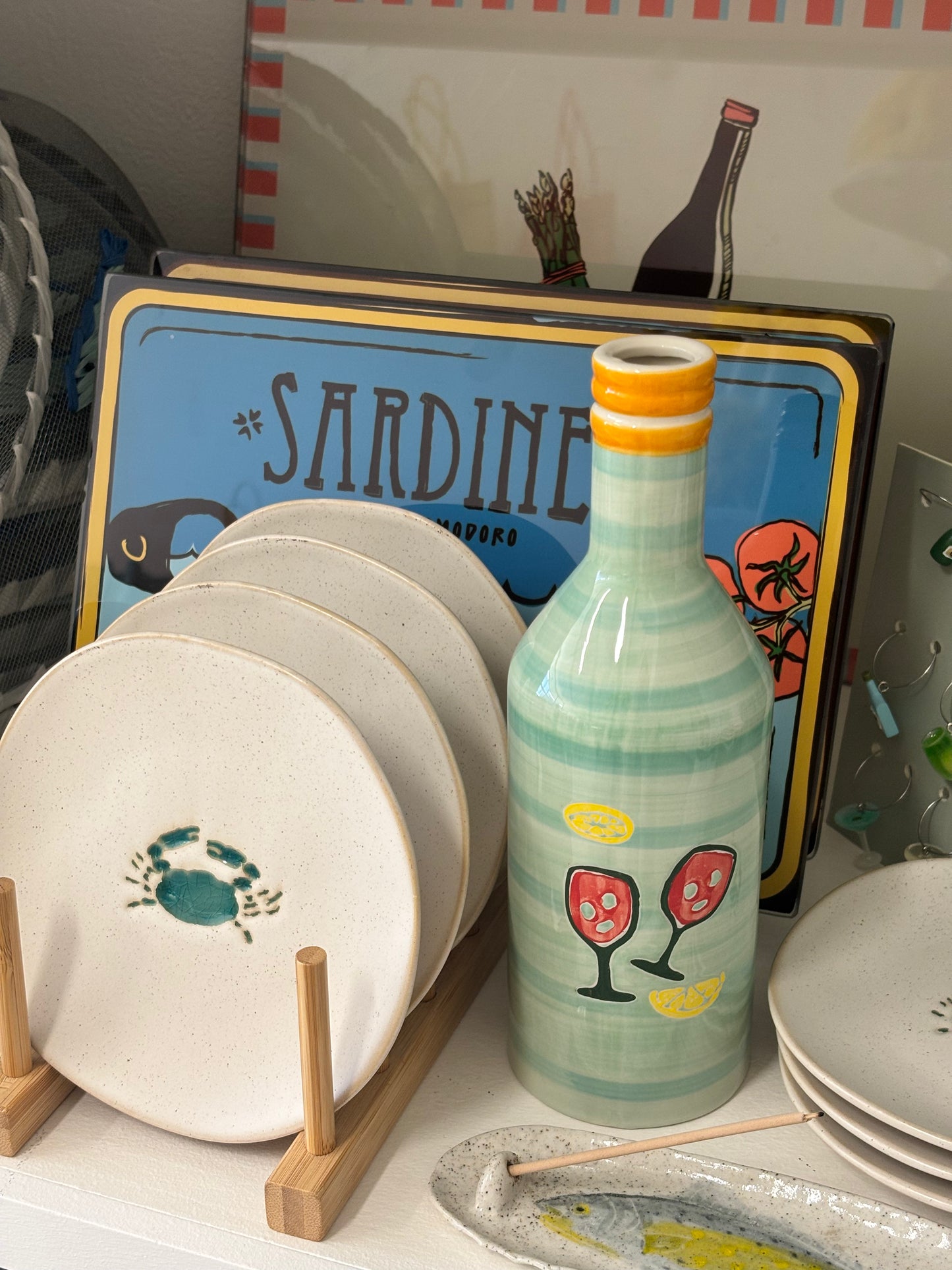 Ceramic Wine Bottle Vase