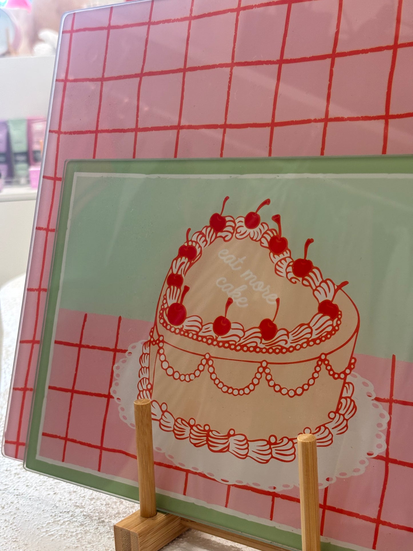 Glass Serving Boards ~ Buttercream