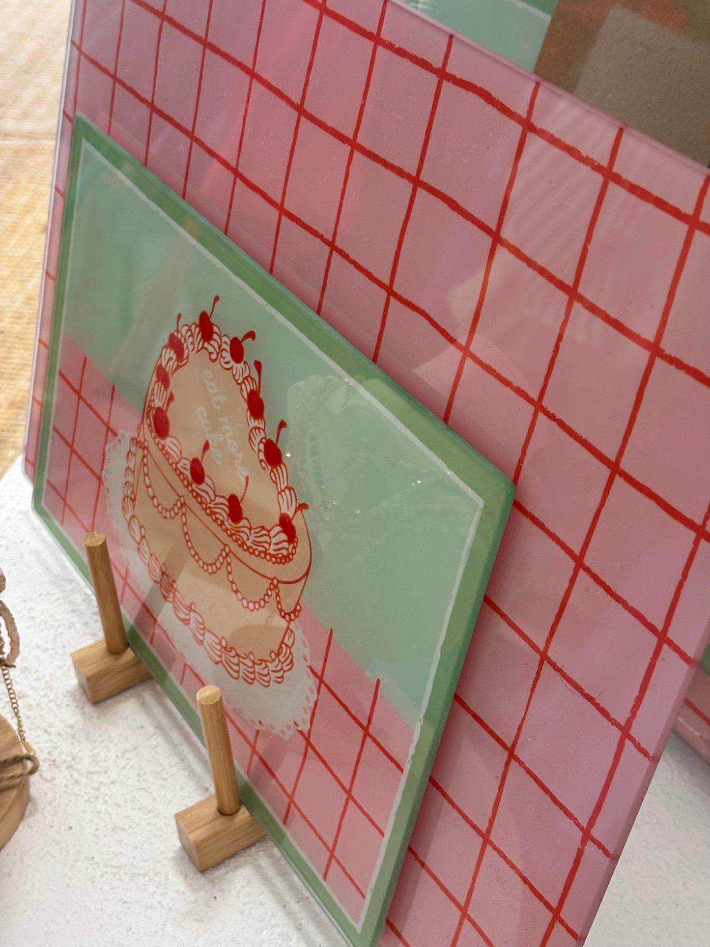 Glass Serving Boards ~ Buttercream