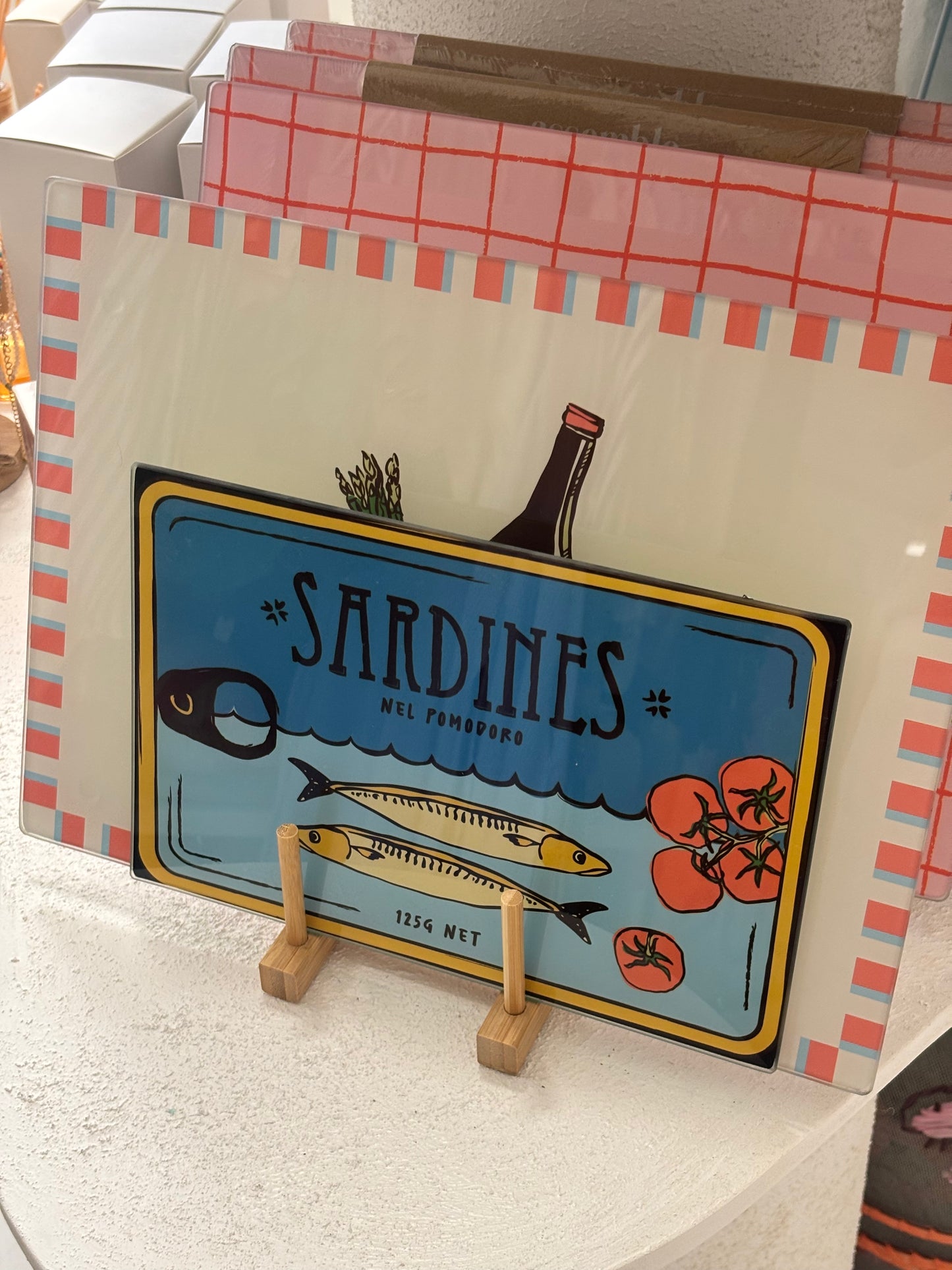 Glass Serving Boards ~ Sardine