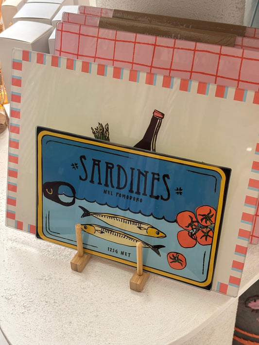 Glass Serving Boards ~ Sardine