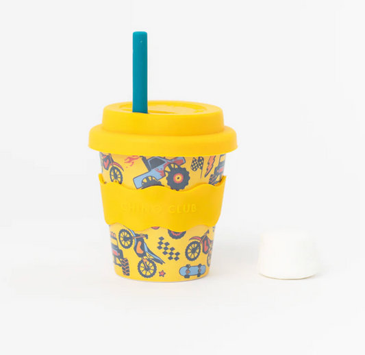 CHINOCLUB Kids Keep Cup - Wheelies 4oz